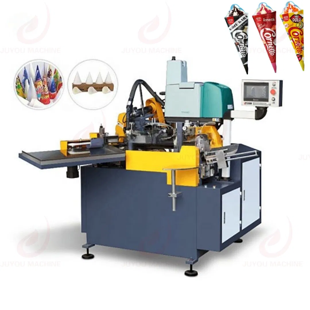 Automatic Ice Cream Cup Paper Maker Machine Cone Sleeve Making Machine Ice Cream Paper Cone Maker Machine