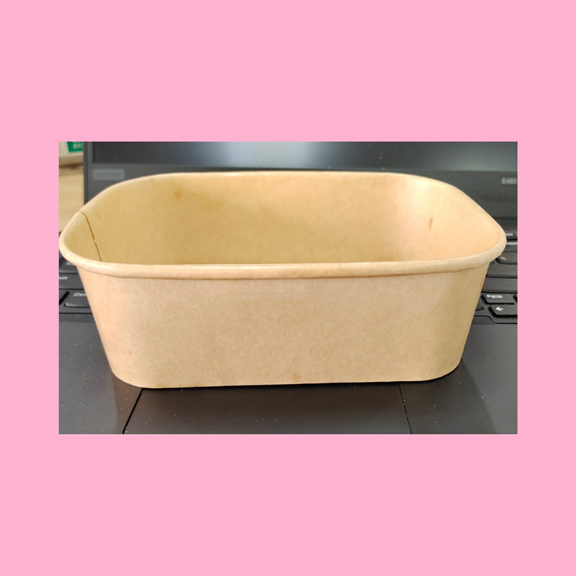 Square Shape Paper Bowl Container Box Lid Forming Machine for Take Away