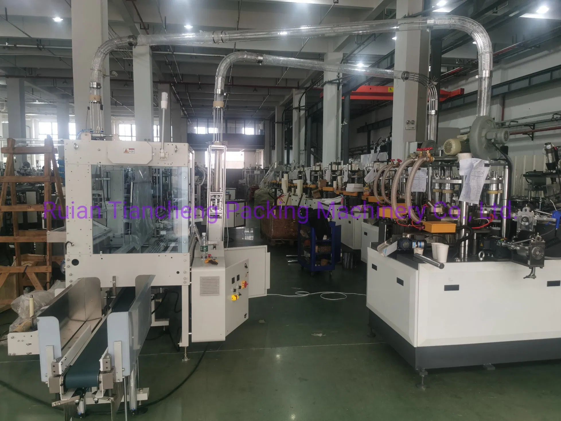 Automatic High Speed Disposable Paper Plastic Cup Packing Sauce Yogurt Bowl Lid Cover Plate Making Forming Thermal Forming Packing Machine