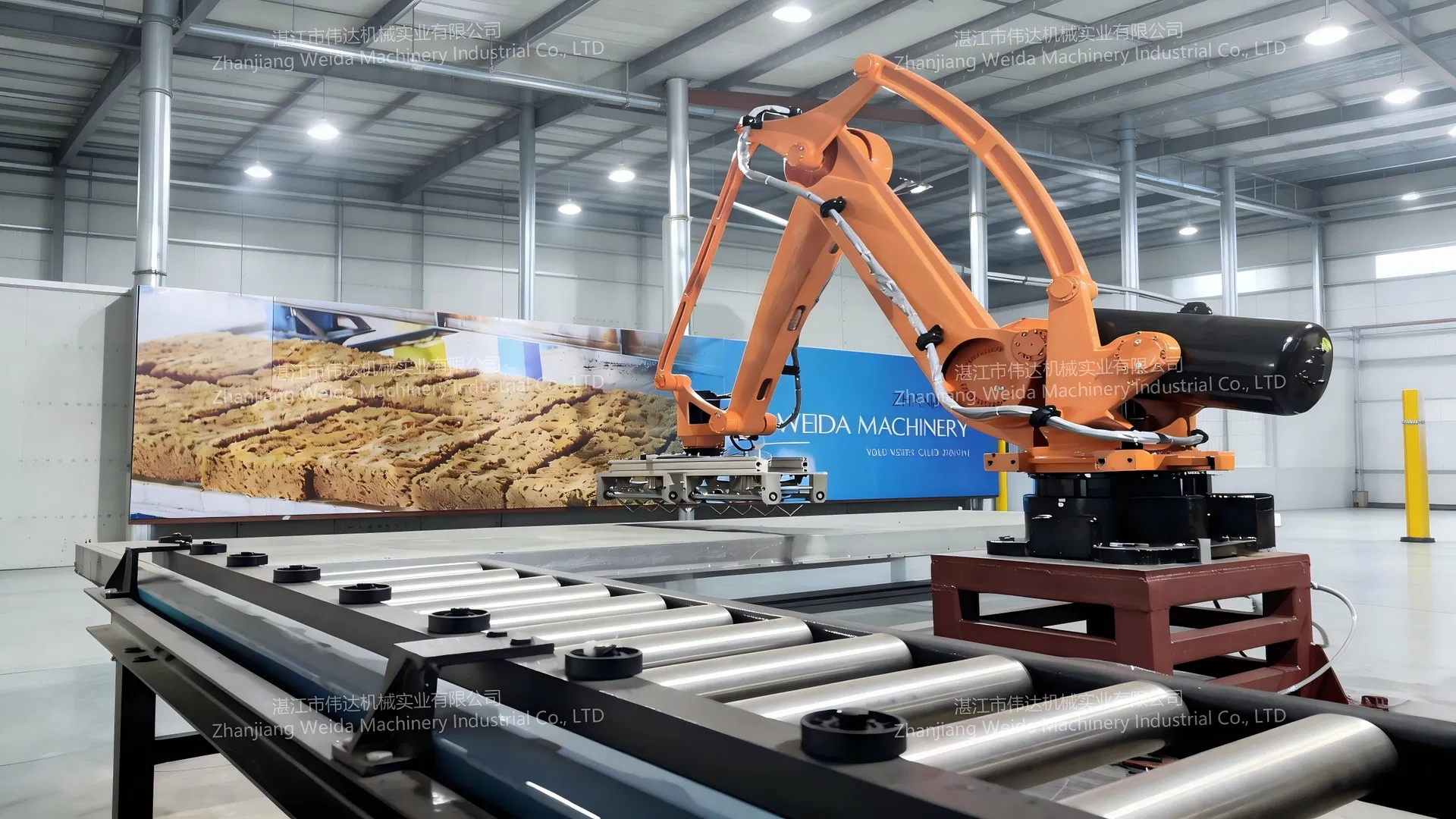 Automatic Rubber Block Handling Robot Arm