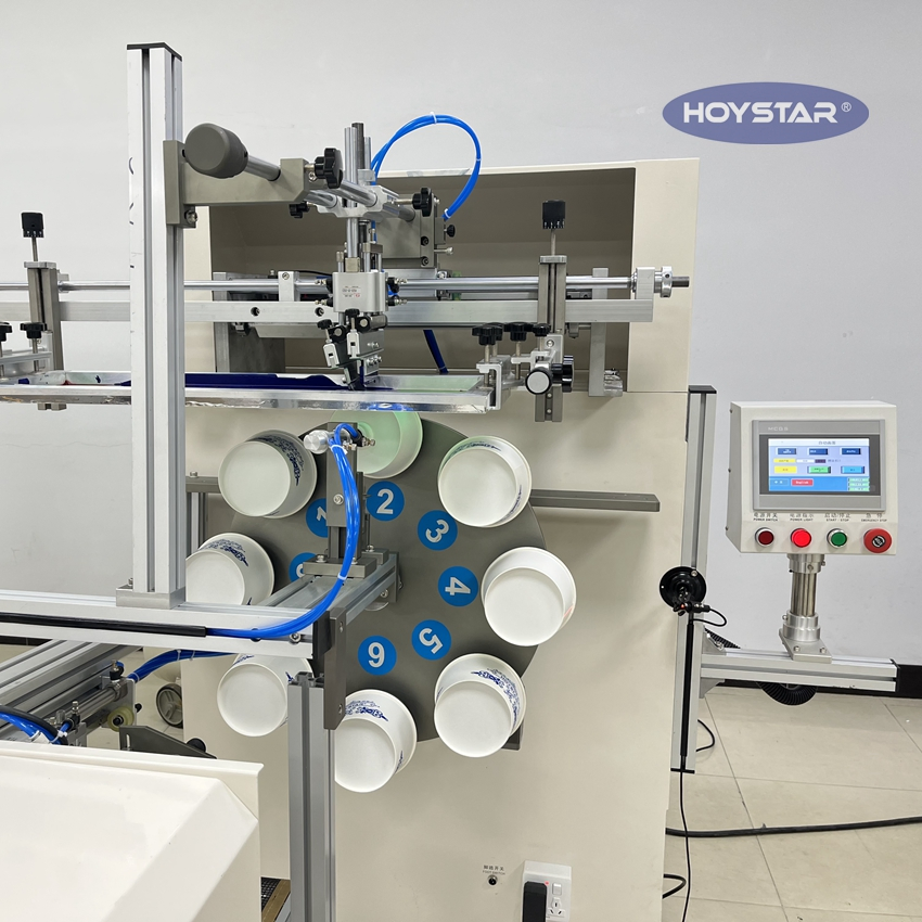 Automatic Screen Printing Machine for Paper Plastic Bowls and Cups