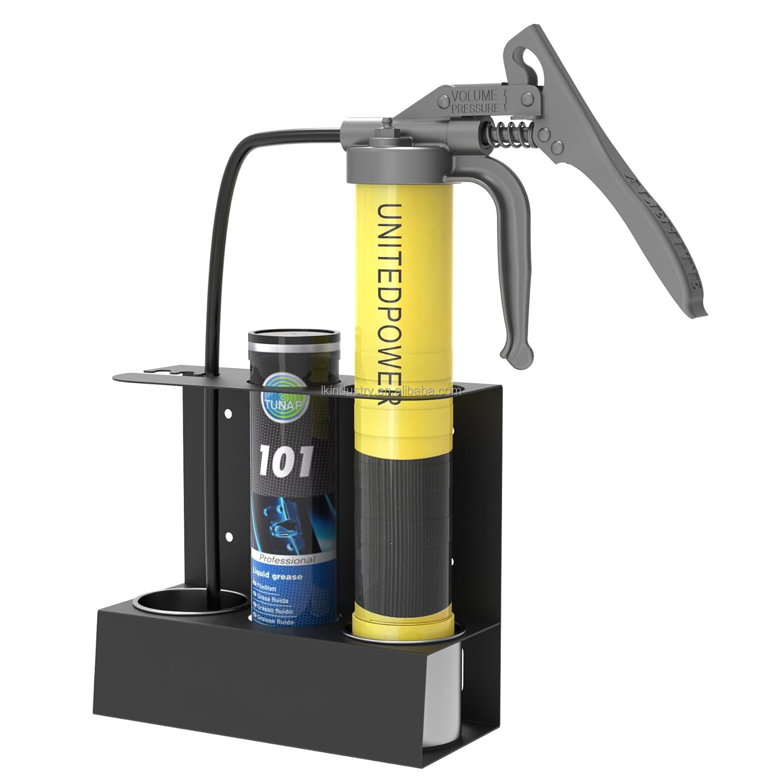 Grease Gun Storage Rack Detail