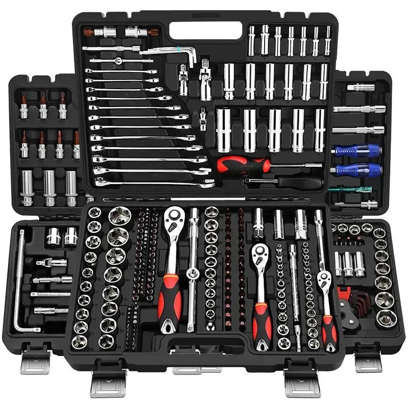 Wholesale 171pcs 1/4" 3/8" 1/2" Socket Set Ratchet Wrench Sockets Tool Kit
