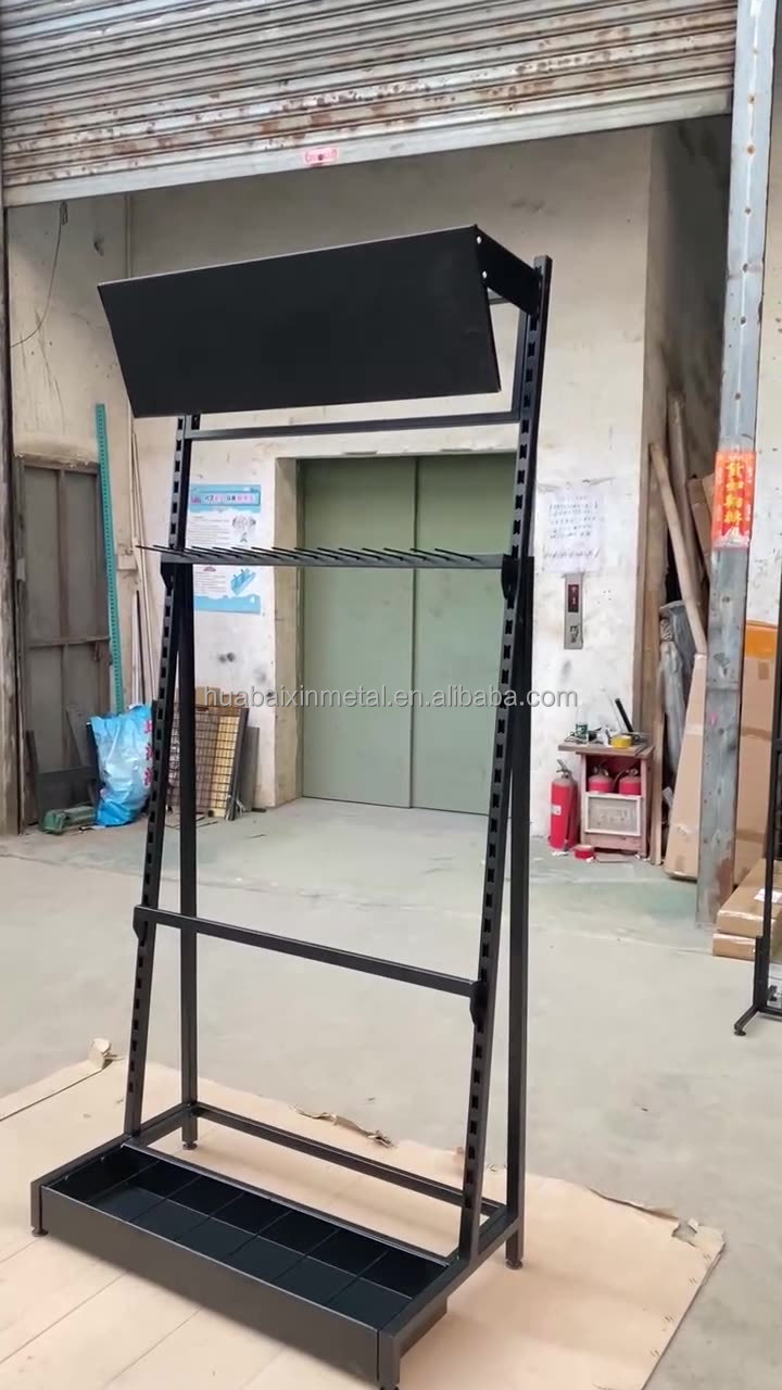 Custom Explosion-Proof Security Shields Gardening Tools Shovel Storage Rack Floor Mounts Organizing Tool Shelves Supermarket