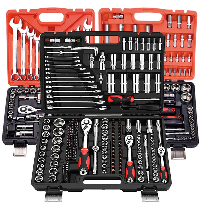 Wholesale 171pcs 1/4" 3/8" 1/2" Socket Set Ratchet Wrench Sockets Tool Kit