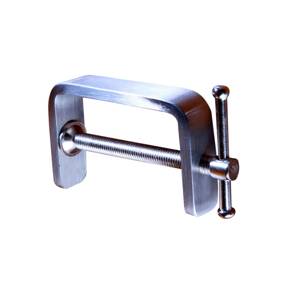 High Quality Brushing Stainless Steel Table G Clamp For Woodworking