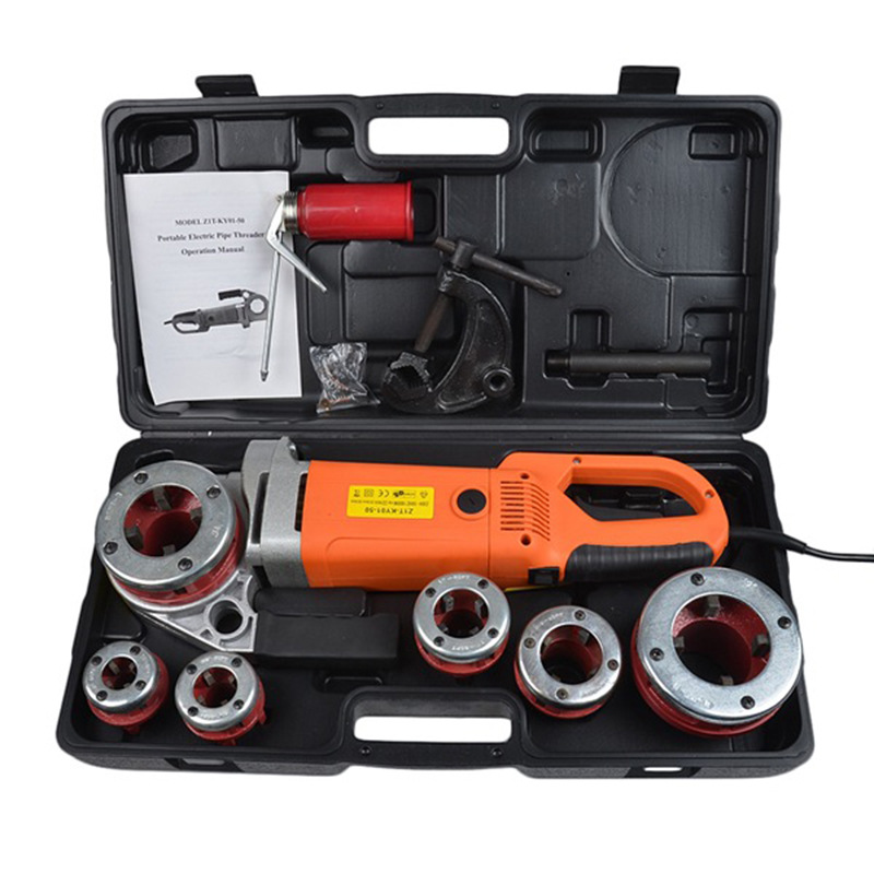 High Quality Electric Pvc Pipe Threading Machine Pipe Threader Machine Plumbing Tools and Equipment Portable Pipe Nipple Tools