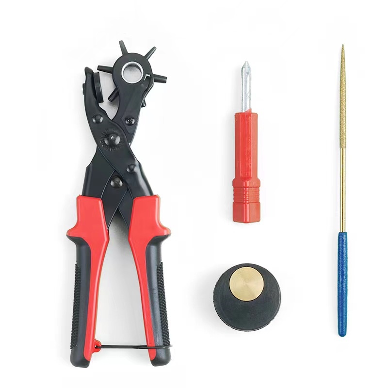 Opener Eyelets Plier Set Belt Tools Round Hole Plier Round Holes Heavy Duty Revolving Punch Plier Tool