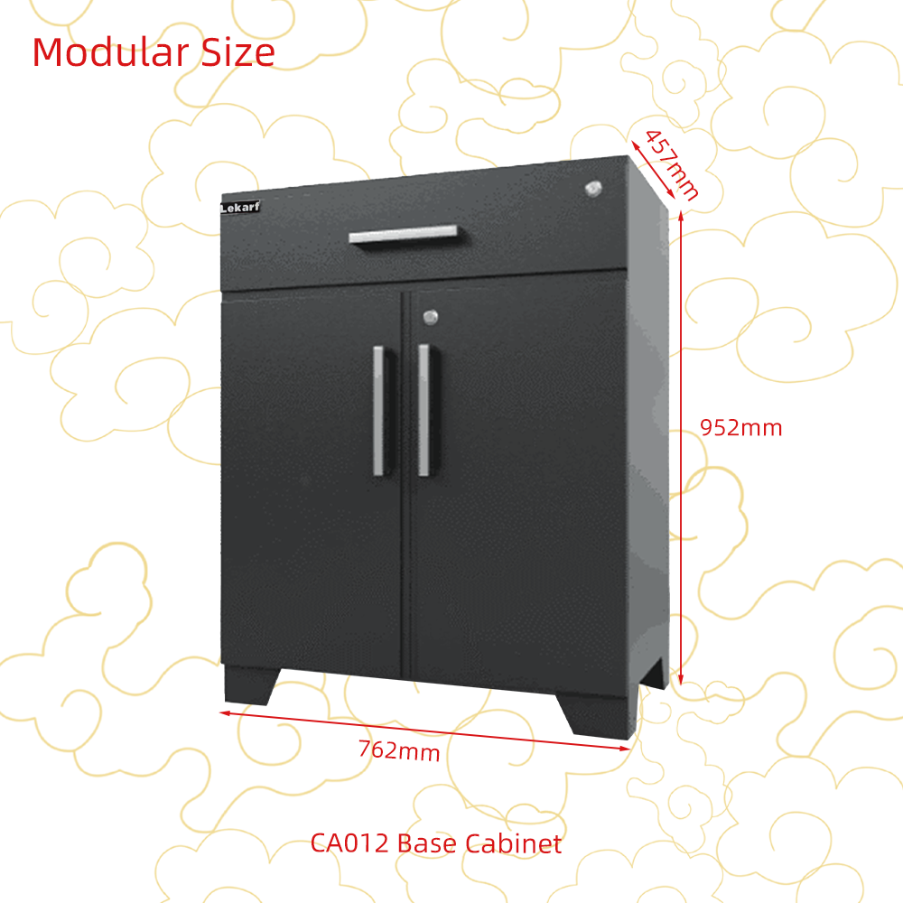 Garage Work Station Classic Carbon Steel Multifunction Cabinet Combination Set Tools Sundries Storage Organization PVC Slat Wall