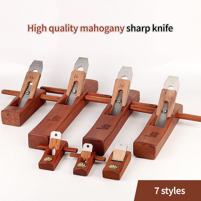 Diy Woodworking Carpenter Tool Set Mahogany Hand Push Trimming Flat Plane Planer