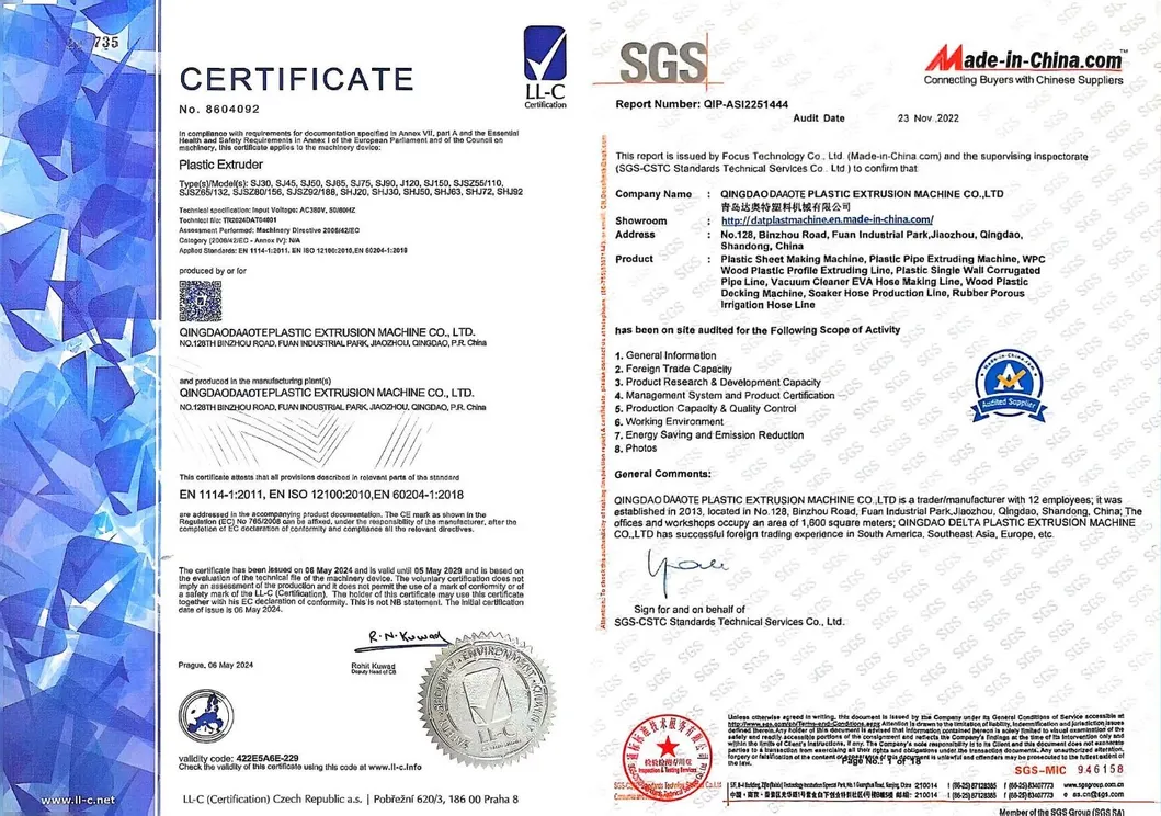 Certifications