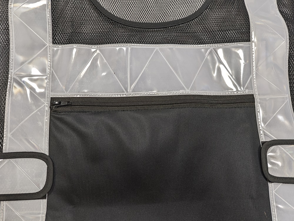 Traffic Command Safety Vest Mesh Black Adjustable Reflective Safety Clothing