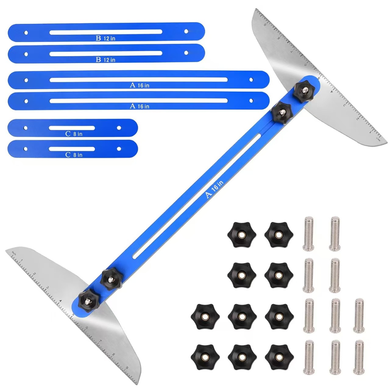 Stair Tread Template Tool - Stair Tread Measuring Tool,Stair Measurement Layout Tool,Shelf Layout Tool