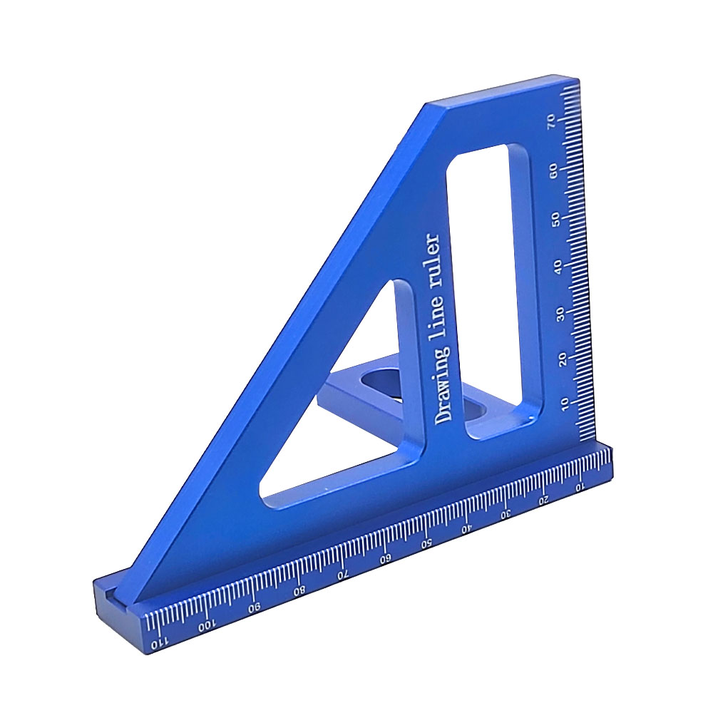 Woodworking Square Protractor Steel Miter Triangle Ruler View 7