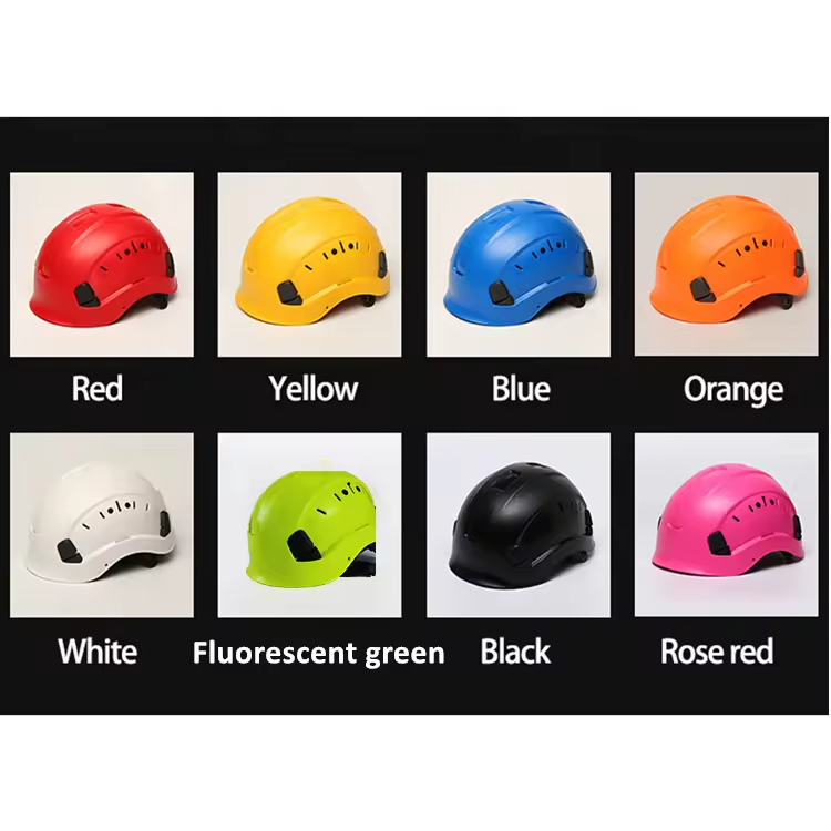 HBC ABS Construction Rescue Helmet Hard Hat Industrial Protective Working Climbing Safety Helmet with Visor Mining