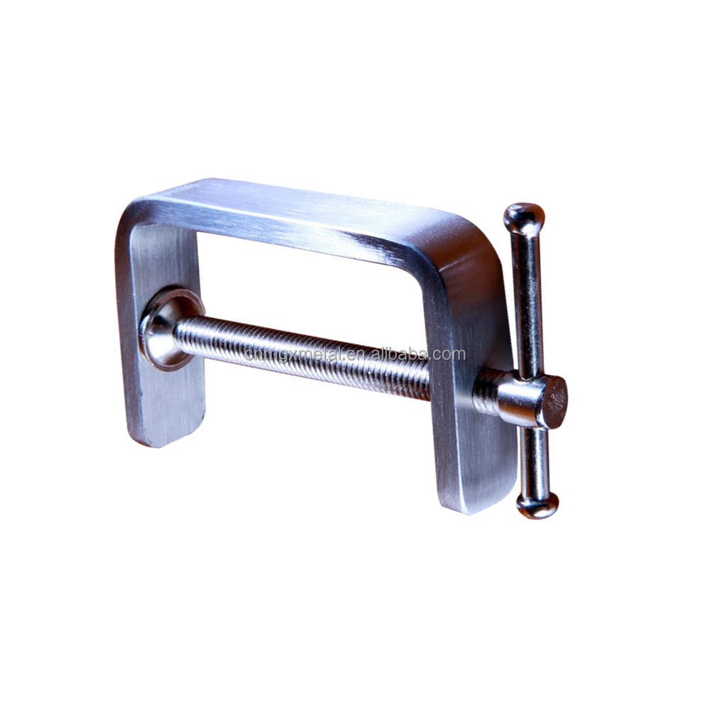 High Quality Brushing Stainless Steel Table G Clamp for Woodworking