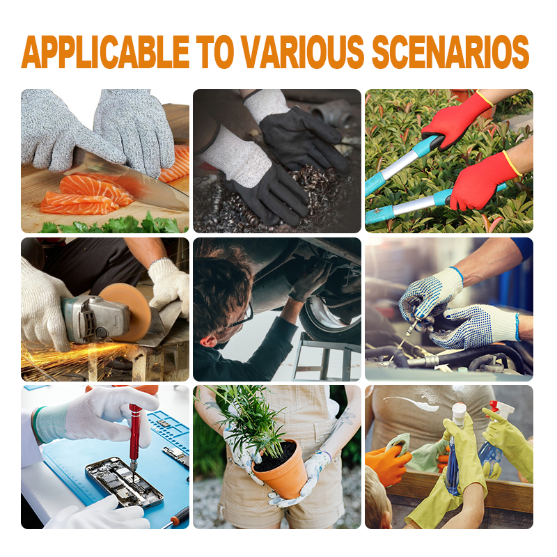 SUNNYHOPE Hot Sale Latex Coated Safety Gloves For Construction And Work Work-Adequate Protective Gear
