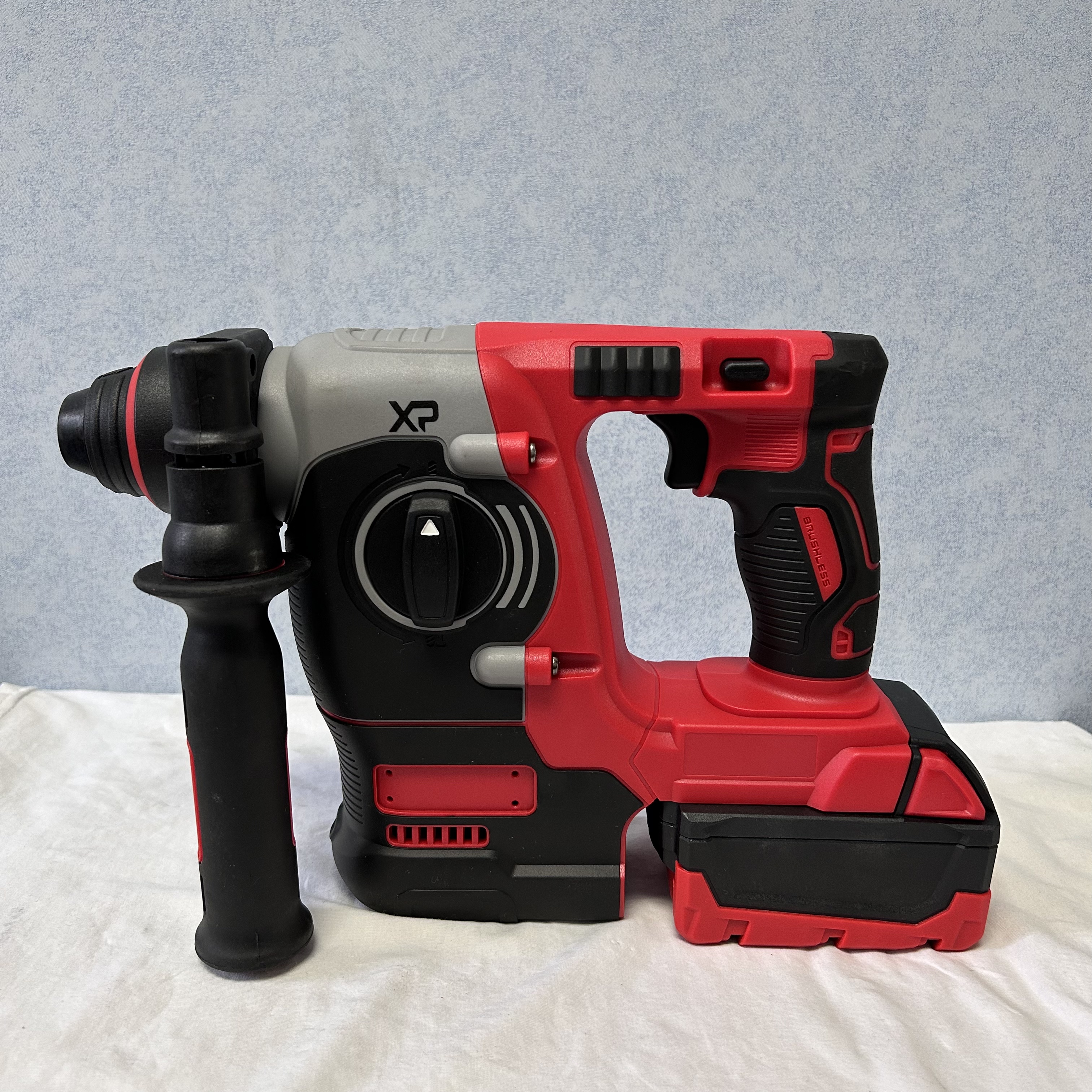 4-In-1 Cordless Red Brushless Tool Set Hammer Drill Impact Wrench Angle Grinder 4 Machines 4 Batteries 2 Industrial