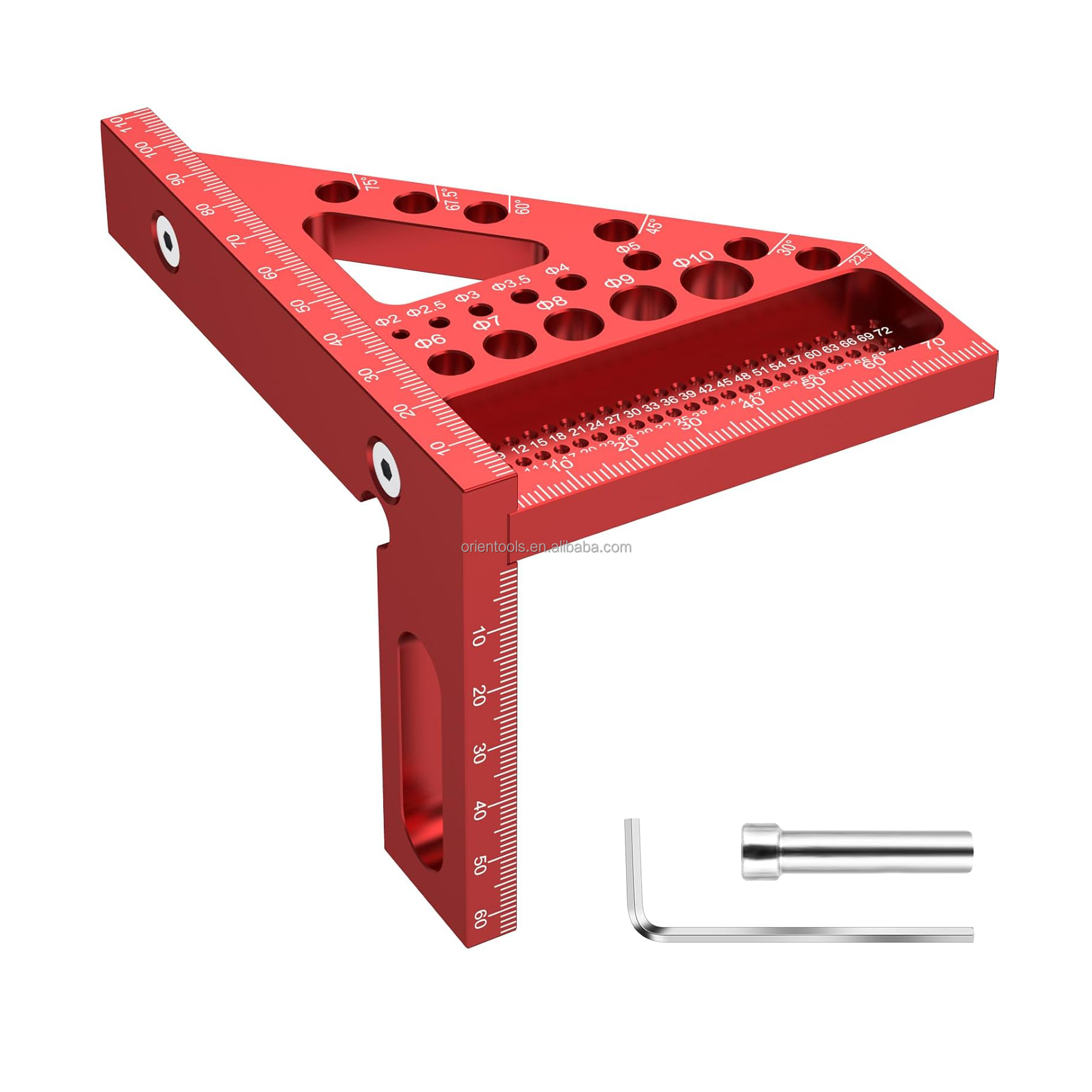 High Precision Layout Measuring Tool Metric 3D Multi-Angle Measuring Ruler