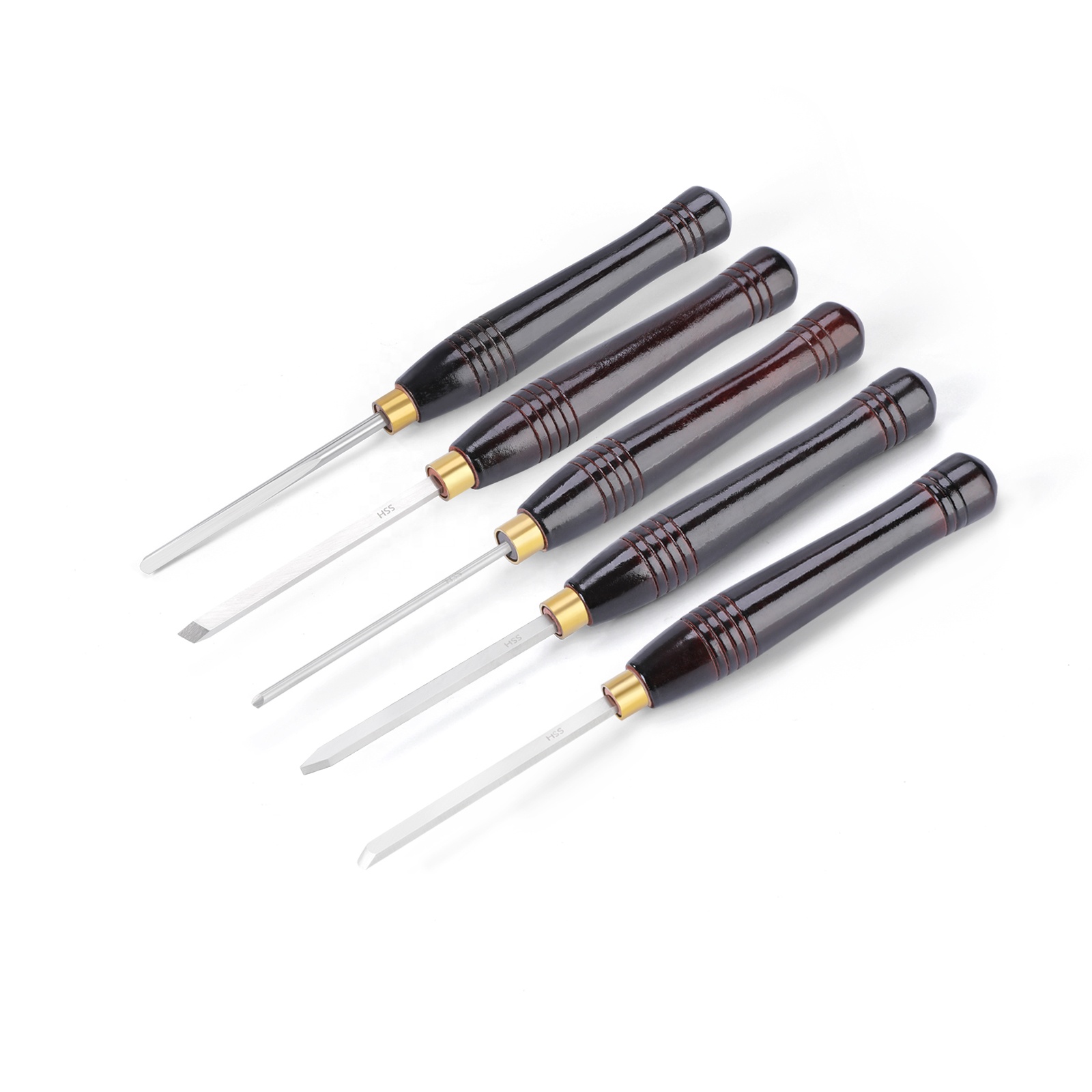 HSS Handheld Woodworking Turning Tool Set Carving Knife Kit with Packaging