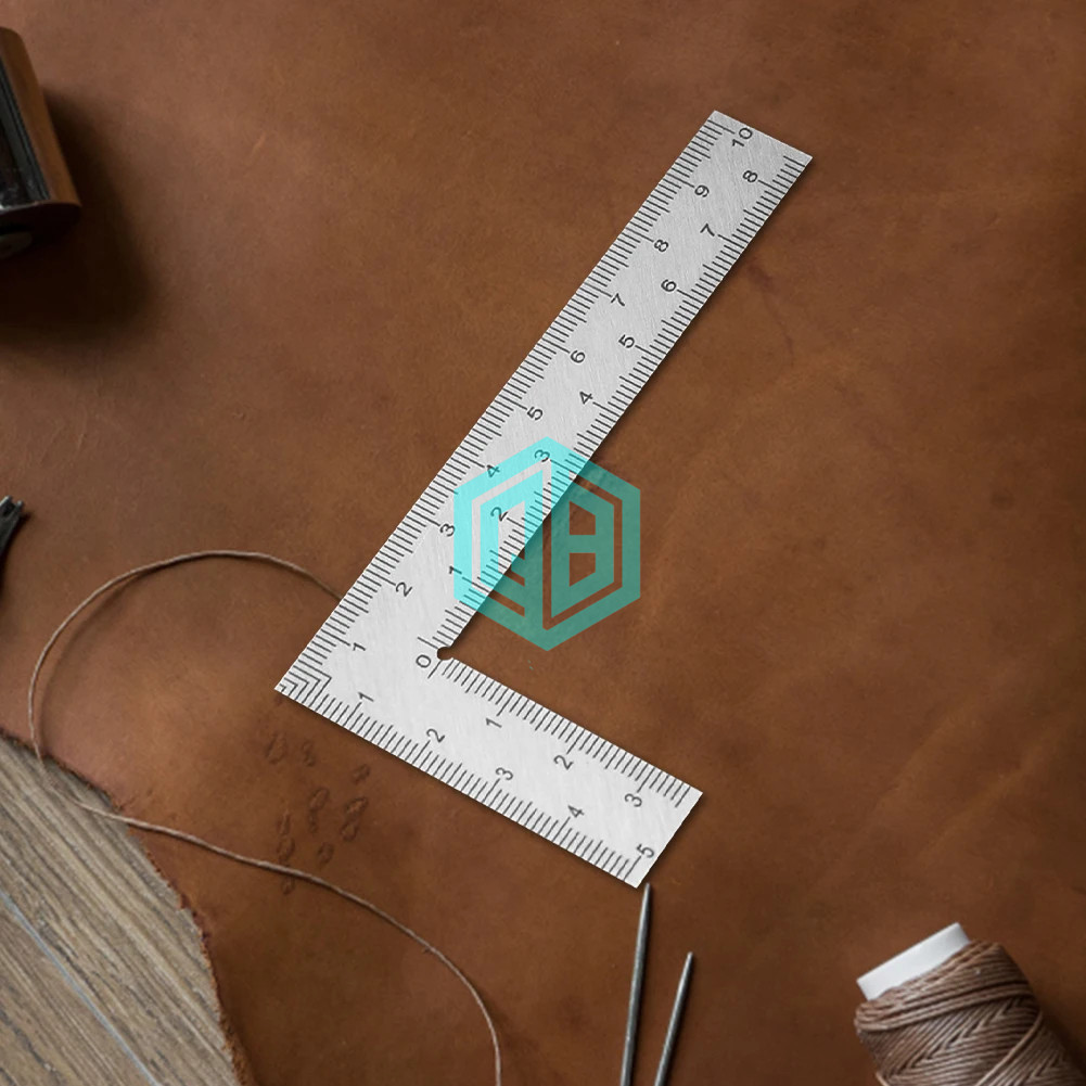 Mini L Square Ruler Measuring Layout Tool Stainless Steel Square 90 Turning Ruler Precision Gauges Building Framing Angle Ruler