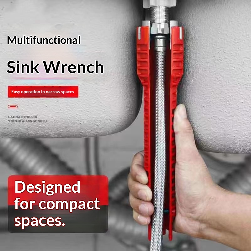 Factory Direct Multifunction Sink Wrench New Style Eight-in-One Pipe Faucet Bathroom Installation Special Tool