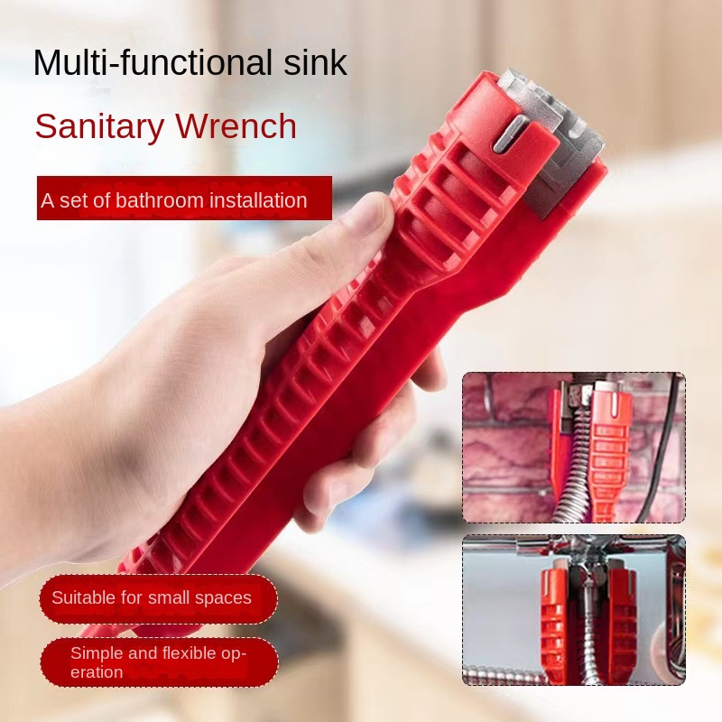 Hot-Selling Eight-in-One Multi-Function Sink Wrench New Water Pipe Faucet Bathroom Installation Tool OEM Customized Support