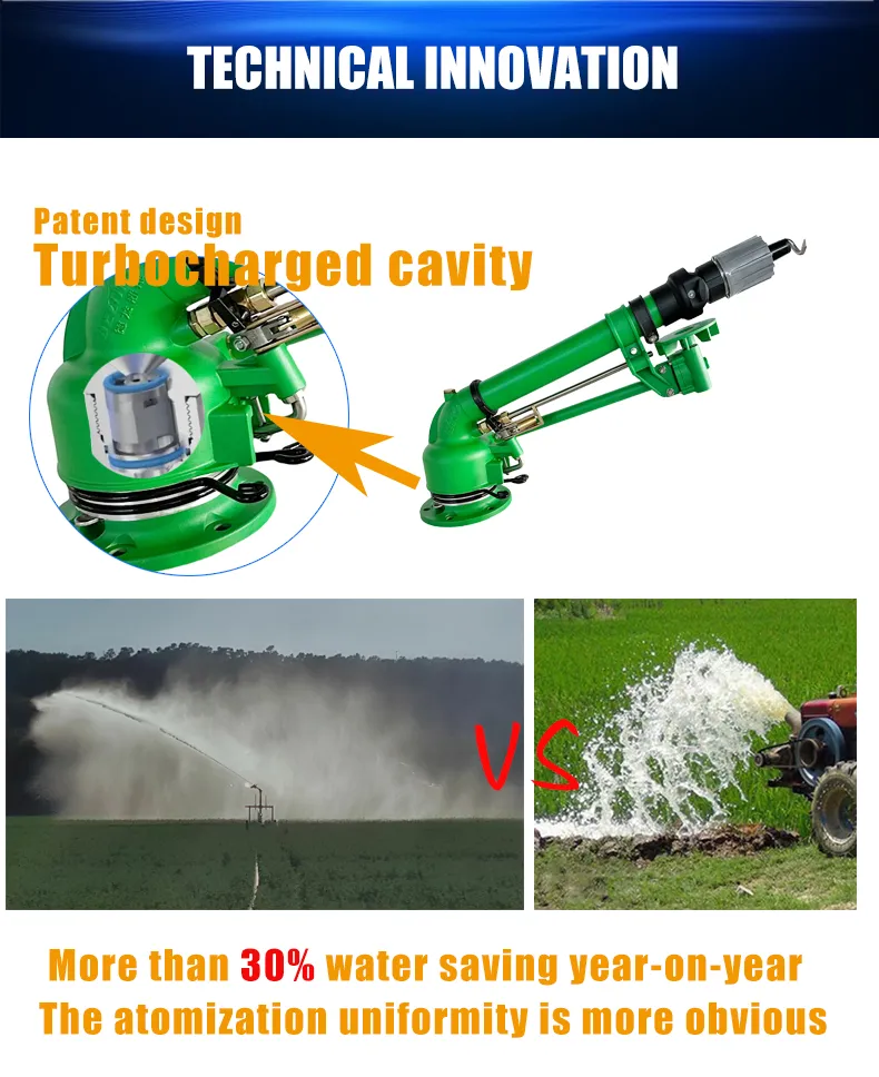 Irrigation Sprinkler Nozzle Rotary Vertical Rocker Arm Impact Spray Gun Farm Watering