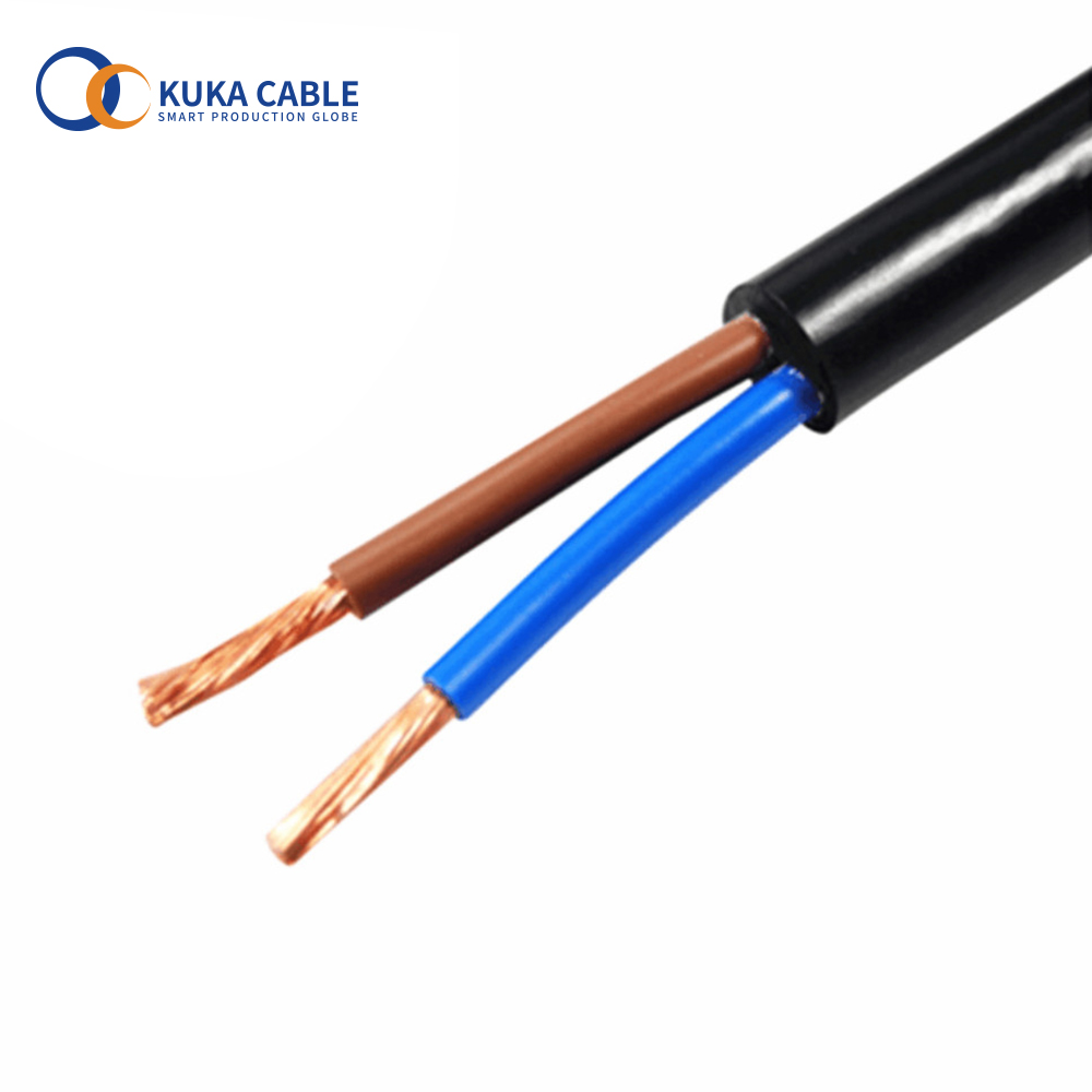 8 AWG Multi-core Copper Conductor Electric RVV Heating Cable Flexible PVC Sheathed Wire Customized Color
