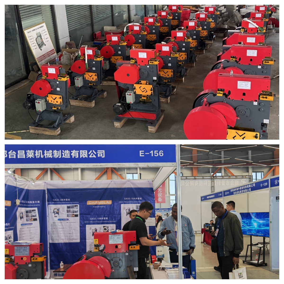 QA32-10B Multi-function Combined Punching And Shearing Machine Channel Steel Angle Iron Punching And Shearing Machine