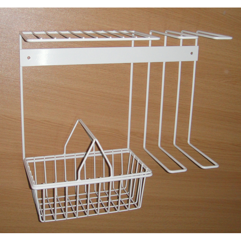 Wall Mounted Metal Wire Home Storage Garden Tools Storage Organizer Rack