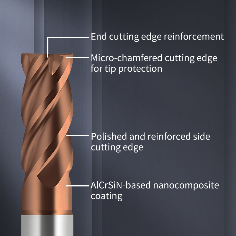 Solid Carbide Milling Cutter for High-temperature Alloys