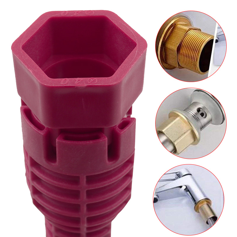 8 in 1 Multifunctional Kitchen Repair Plumbing Tool Flume Wrench Sink Faucet Key Plumbing Pipe Wrench Bathroom Wrenches Tool Set