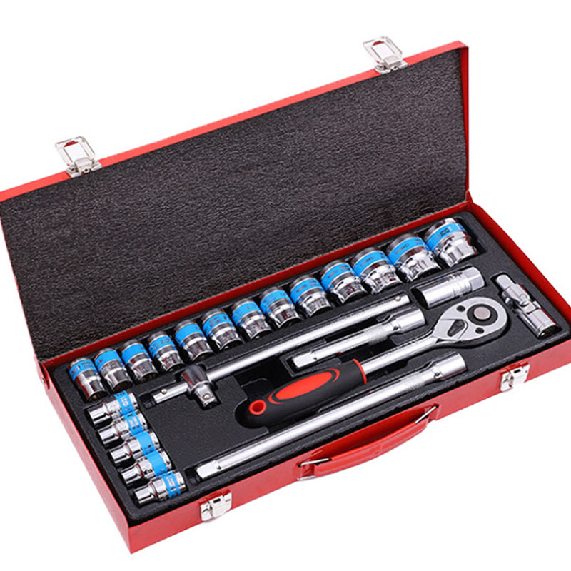 NEOBRISKEN Nut Specific 46pcs Car Repair Tool Box and Ratchet Wrench Socket Set OEM Customizable Impact Socket Set