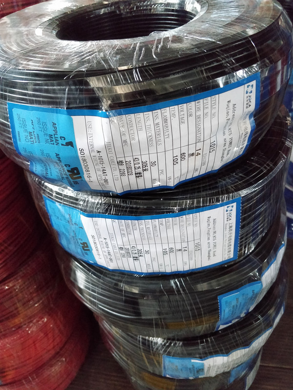 UL1015 Cables PVC Insulated Copper 4/8/10/12AWG 600V Solid Cable 105&deg;C PVC Hook-Up Wire For Electrical Electronic Equipment
