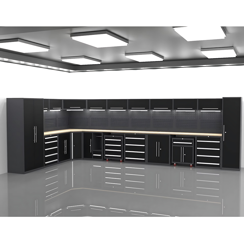 Modern Modular Tool Cabinet Steel Storage Workbench Heavy Duty Garage Tool Chest Customizable OEM Workshop Drawer Cabinet System