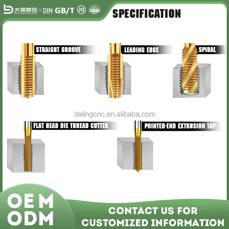 DL OEM HSS Tap Die Set-GB/T3464.1 Standard Precision Threading Tool Kit Right/Left/Neutral Cutting Directions for Metalworking