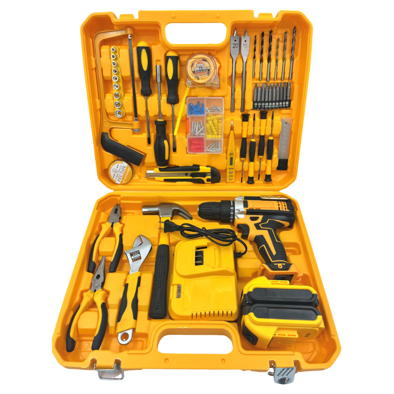 New Household Multifunctional Screwdriver Kit Craftsman Power Drill Combo Kit Woodworking Tool Set Screwdriver Electric Drill