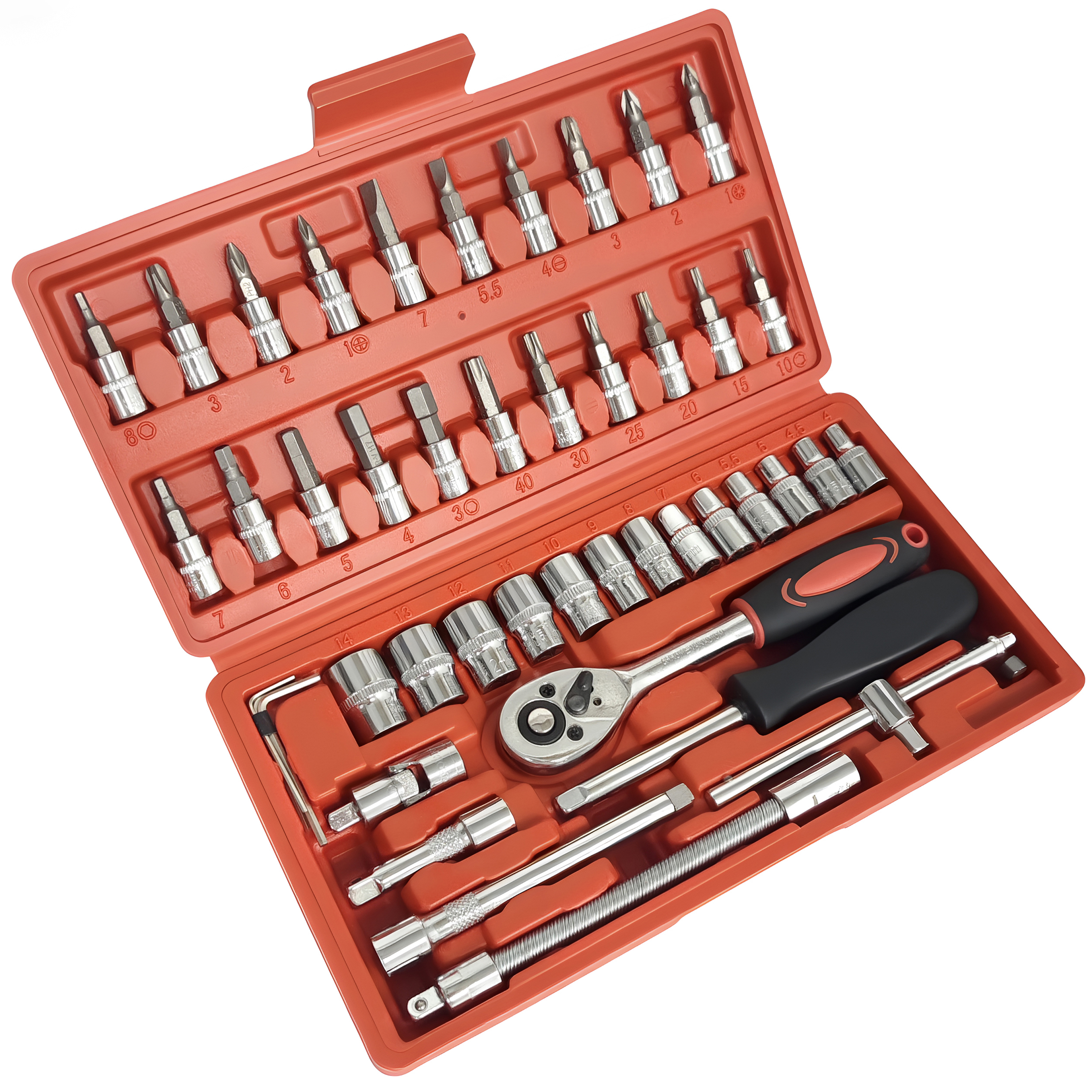Hand Tool Sets Car Repair Tool Kit Set Mechanical Tools Box Home Socket Wrench Set Ratchet Screwdriver Kits-001