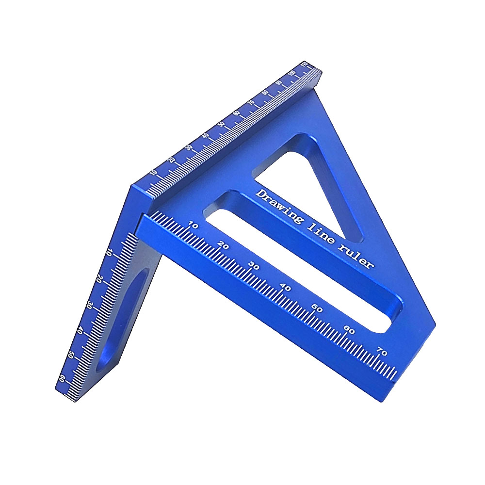 Woodworking Square Protractor Steel Miter Triangle Ruler View 8