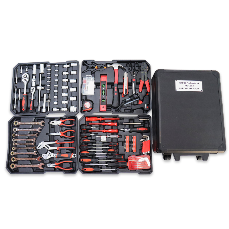 RYNEX Factory High Quality Case 187pcs Hand Tool Set