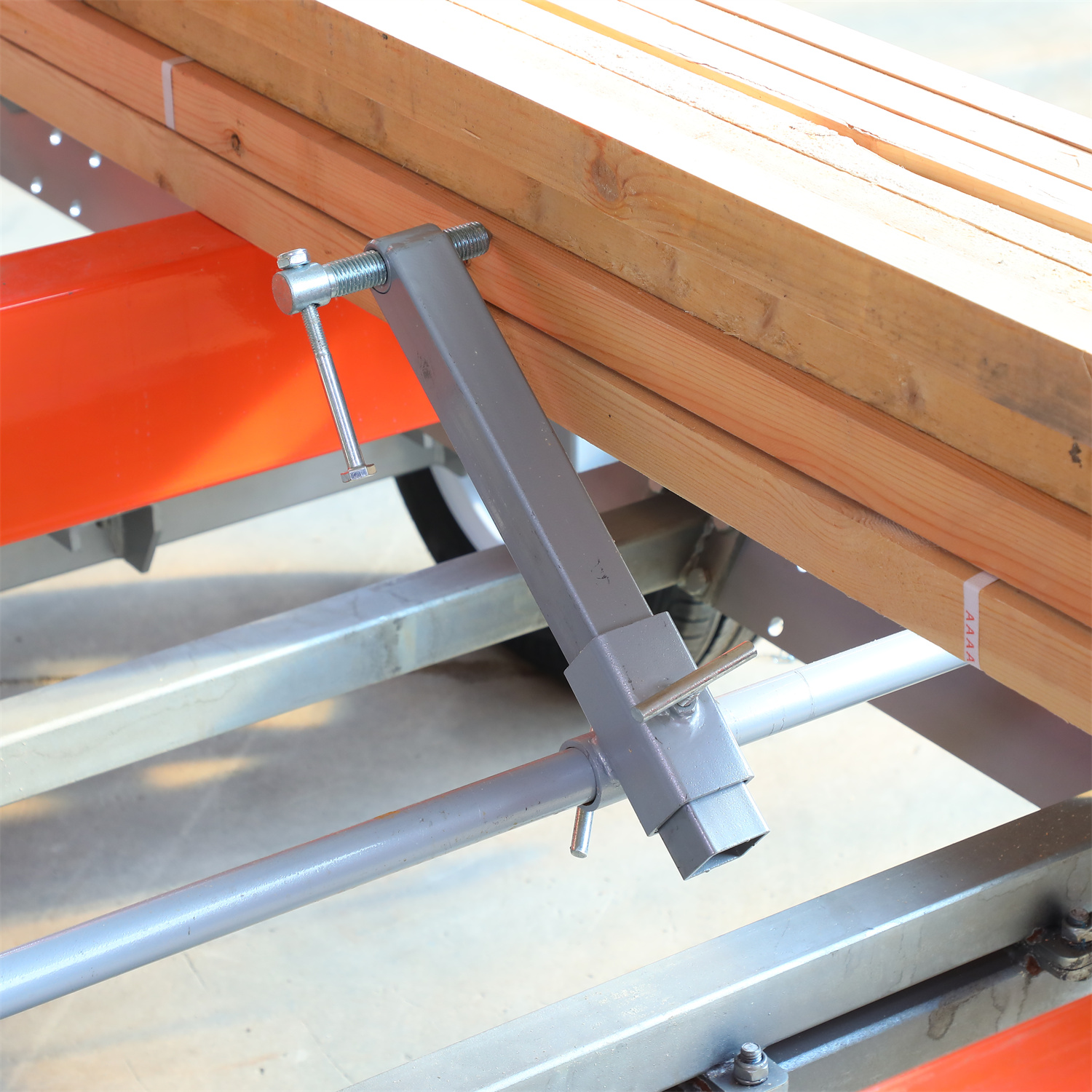 Two log clamps