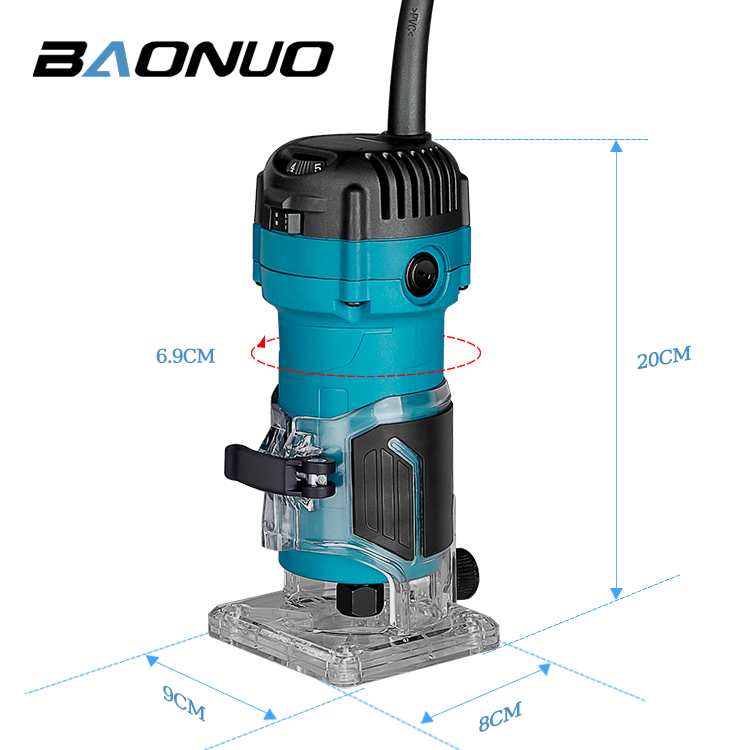 High Quality Multifunction Wood Edge Trimming Machine Wood Electric Router Automatic Adjustable Speed Edge Trimming Machine