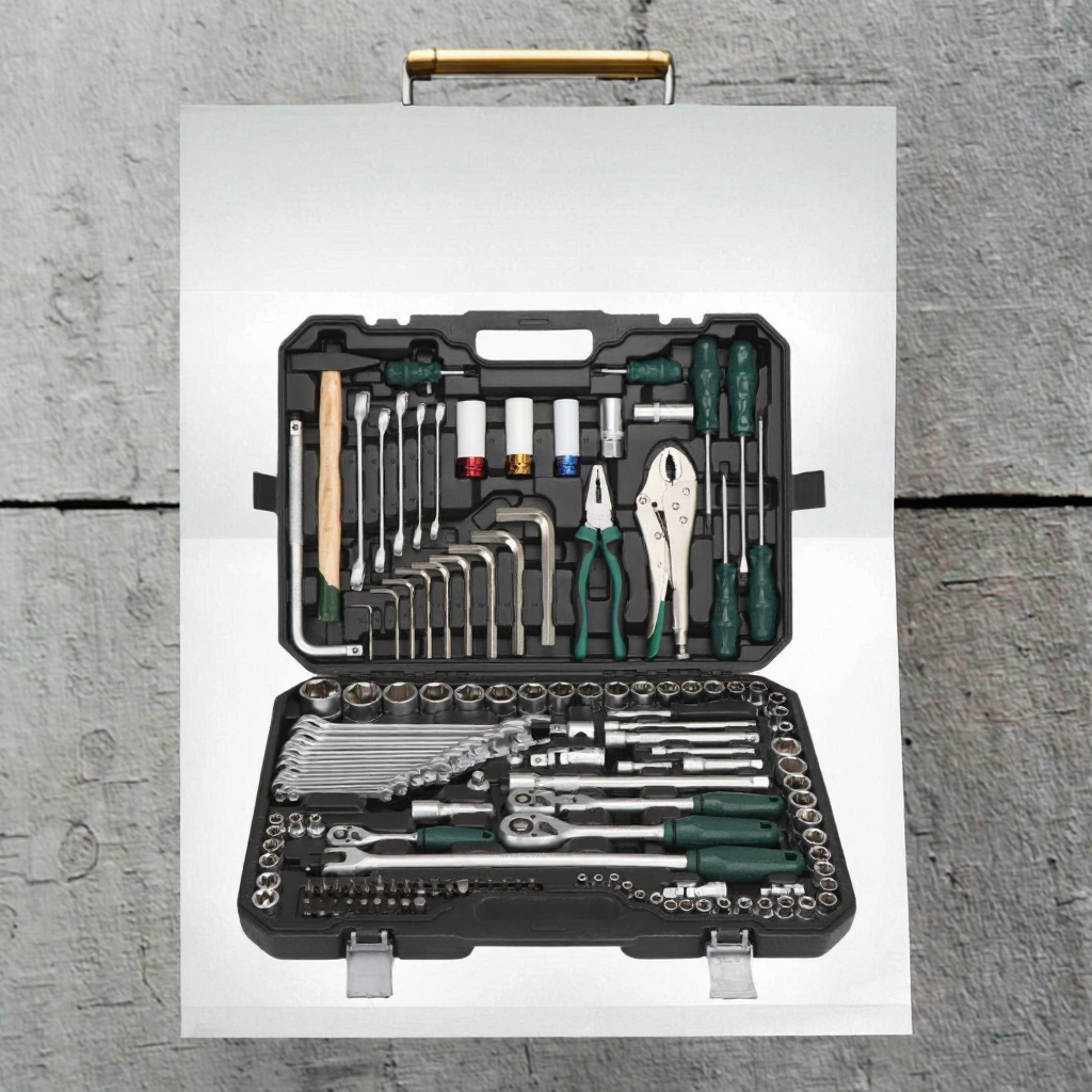 142+2pcs Auto Repair Hand Tool Kit Socket 72 Teeth Ratchet Wrench Screwdriver Bits Hard Case Customizable OEM Made Aluminium