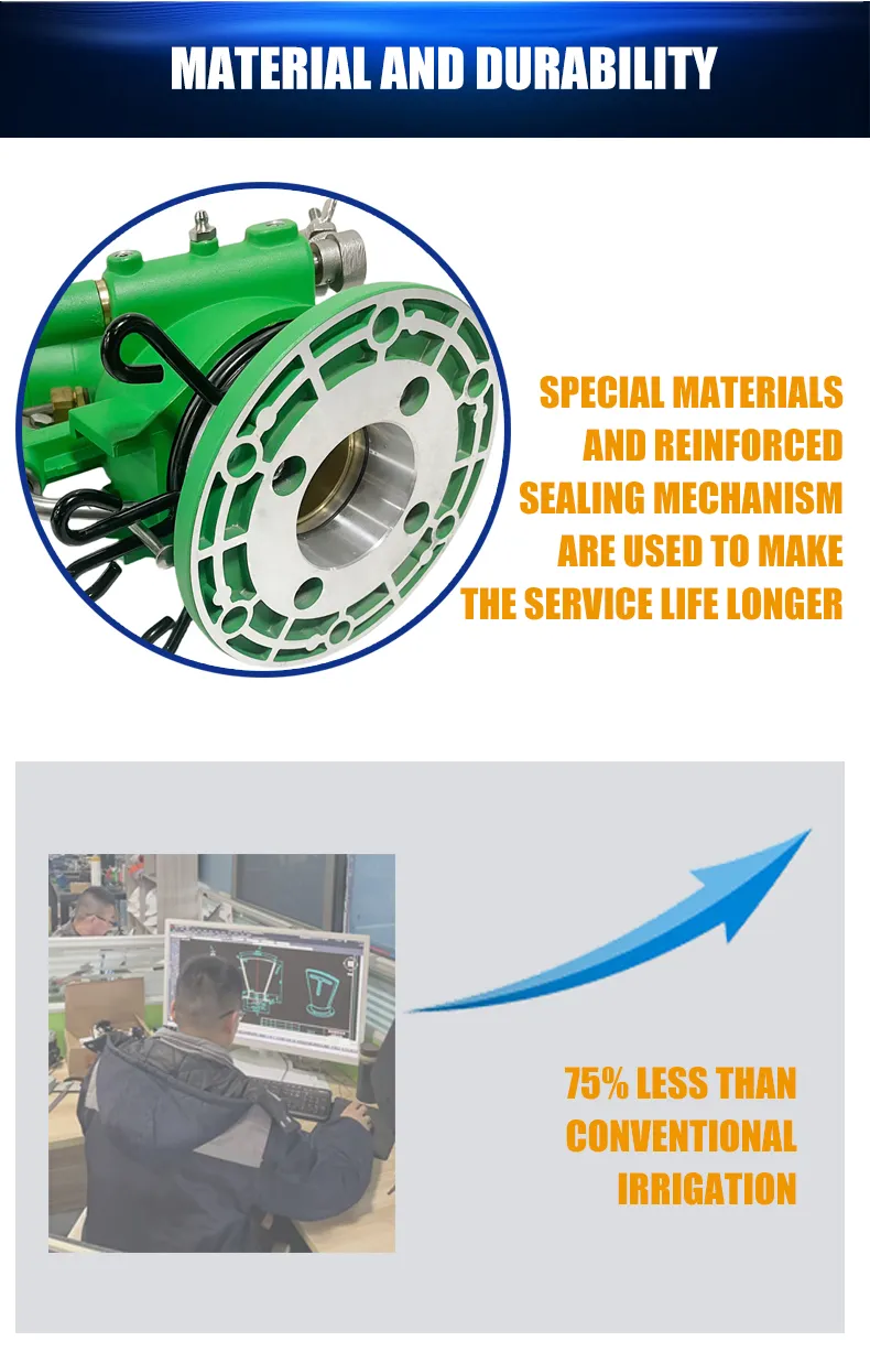 Irrigation Sprinkler Nozzle Rotary Vertical Rocker Arm Impact Spray Gun Farm Watering