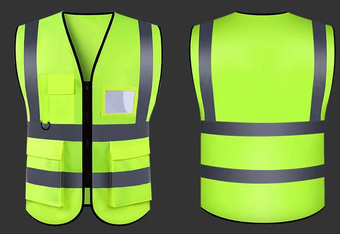 Reflective safety vest display