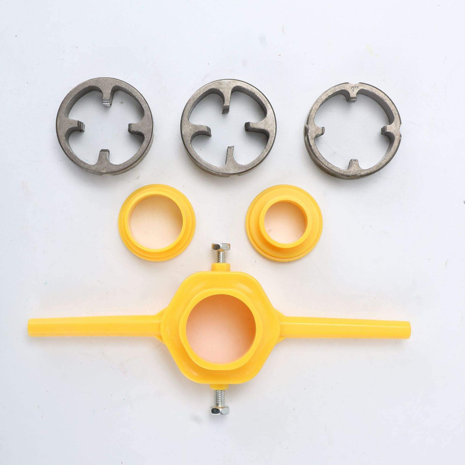 LIJIN Industrial Grade 6-Piece Water Pipe Threading Tool Set 1 Drive 1/4 Pipe Size Tapping Tool Tap Wrench Plumbing Repair Kit