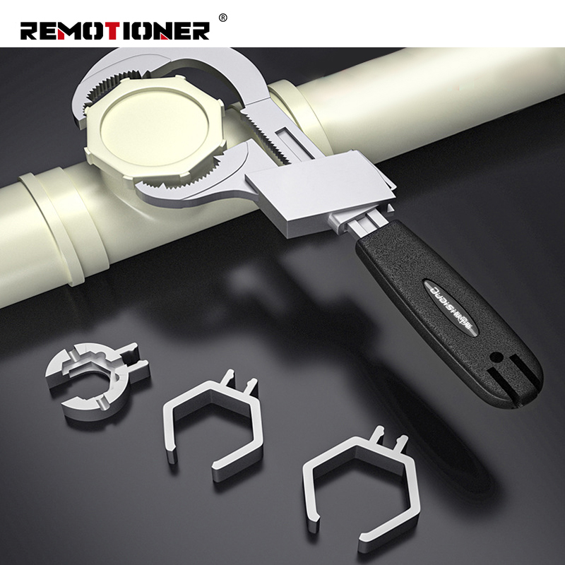 Multifunction Tub Plumbing Repair Tool Spanner Sink Pipe Adjustable Bathroom Wrench