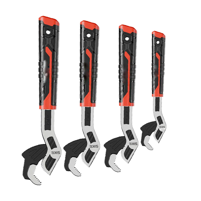 Multifunctional Adjusting Pipe 6 8 10 12 Inch Chrome Steel Plumbing Tools Large Caliber Self Locking Adjustable Wrench