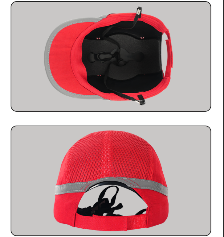 Wholesale Breathable Reflective Safety Bump Caps Light Head Protection Hard Hat with ABS Protective Shell for Outdoor